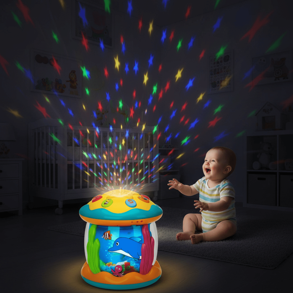 Interactive Light & Sound Play Drum for Babies