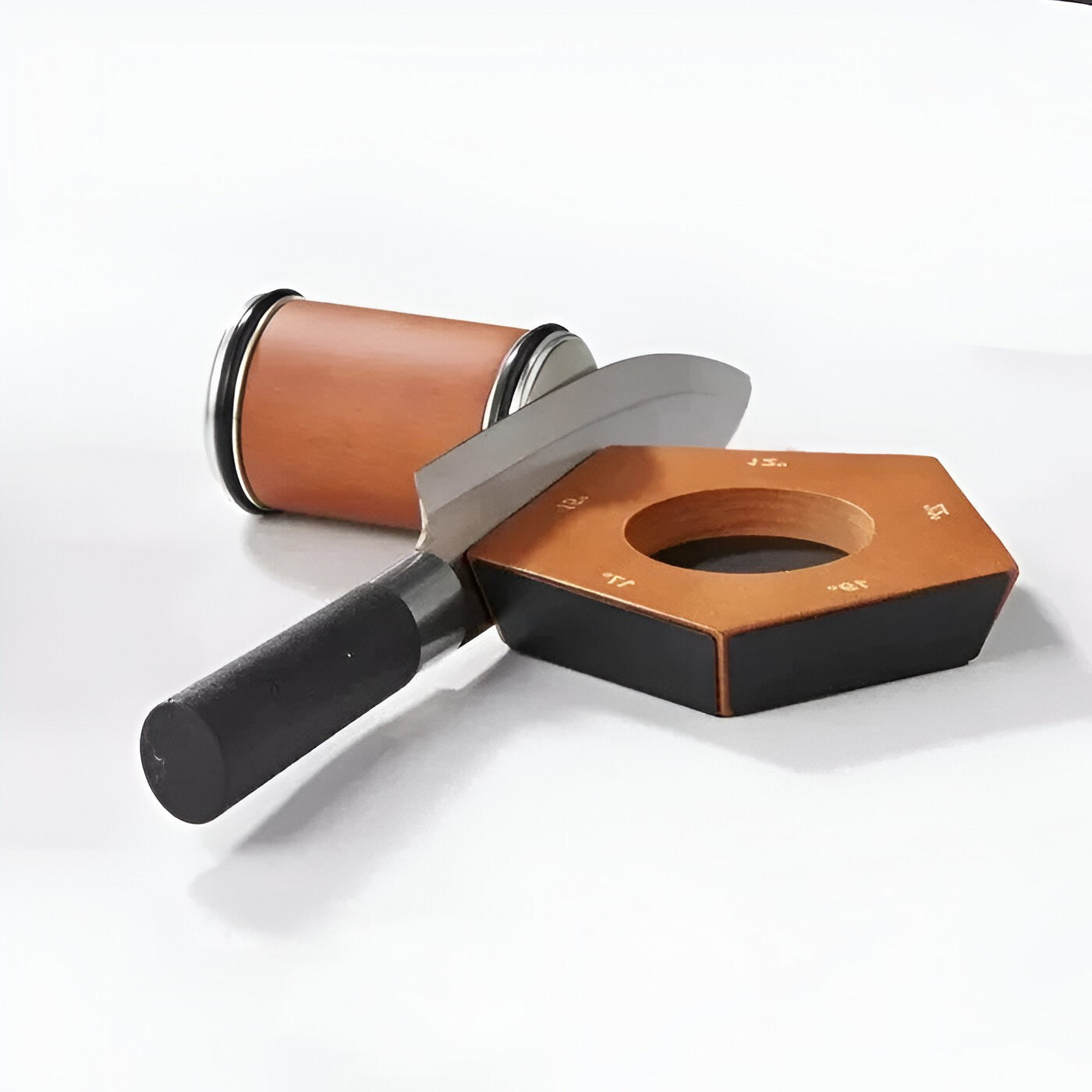 Precision Knife Sharpener with Diamond Wheel & Angle Guide