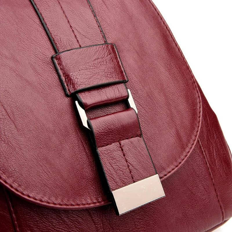 Secure & Stylish Leather Backpack for Everyday Adventures
