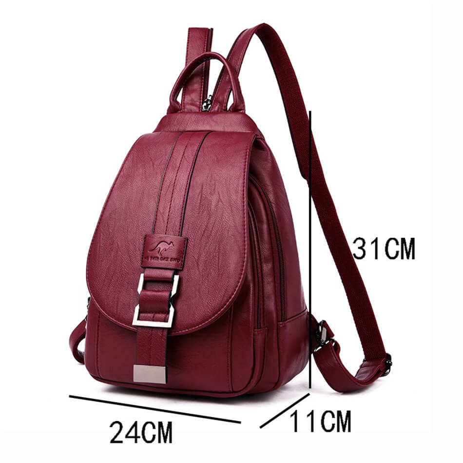Secure & Stylish Leather Backpack for Everyday Adventures