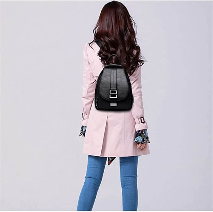 Secure & Stylish Leather Backpack for Everyday Adventures