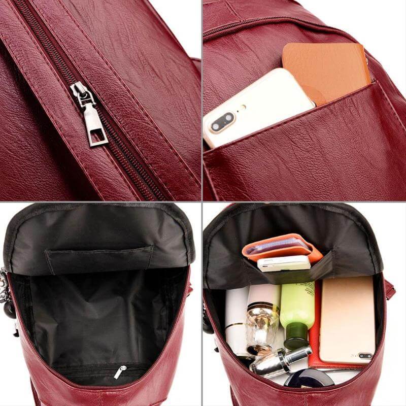 Secure & Stylish Leather Backpack for Everyday Adventures