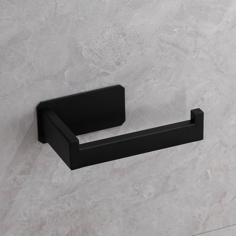Sleek Wall-Mounted Toilet Paper Dispenser with Adhesive Setup