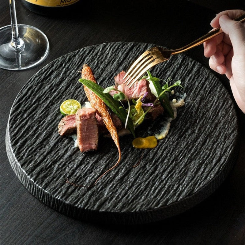Sleek Earth Dinner Plate Set – Elegant Porcelain Plates for Dining