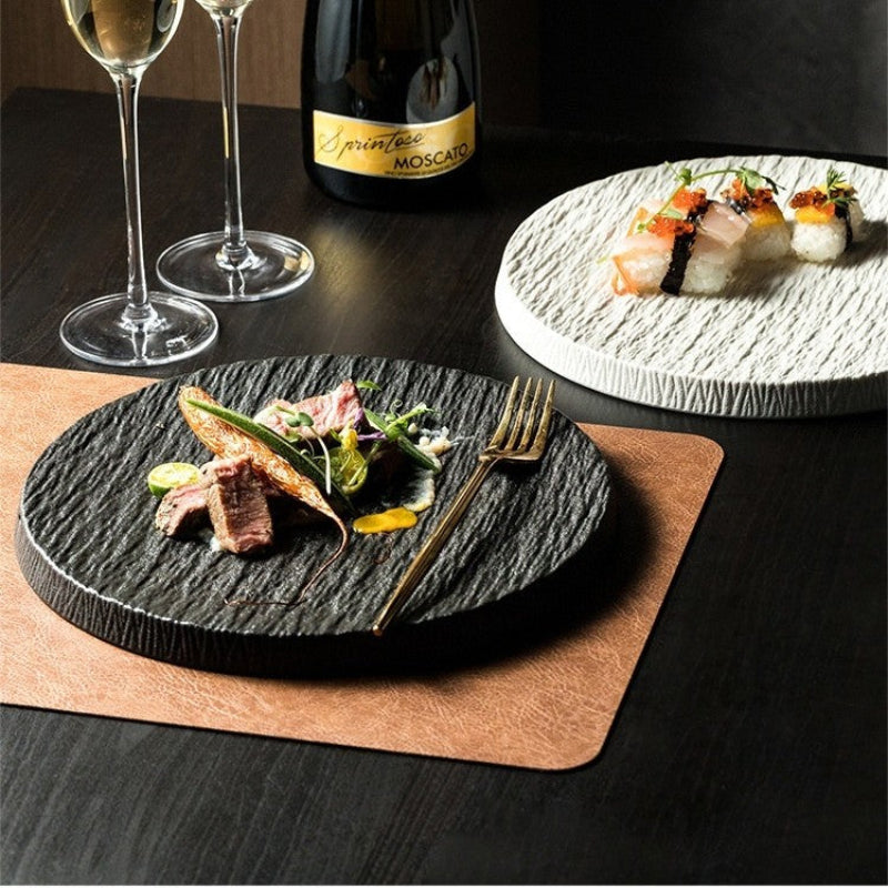 Sleek Earth Dinner Plate Set – Elegant Porcelain Plates for Dining
