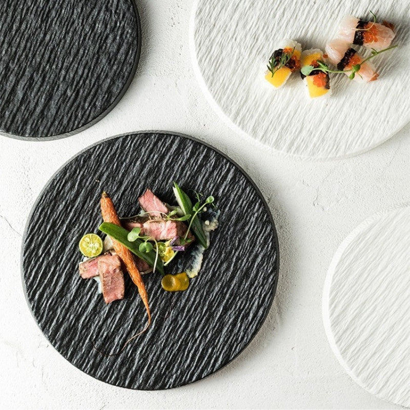 Sleek Earth Dinner Plate Set – Elegant Porcelain Plates for Dining