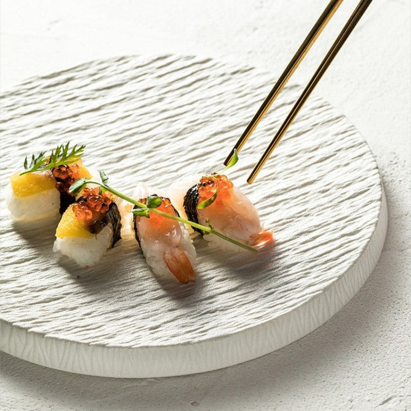 Sleek Earth Dinner Plate Set – Elegant Porcelain Plates for Dining