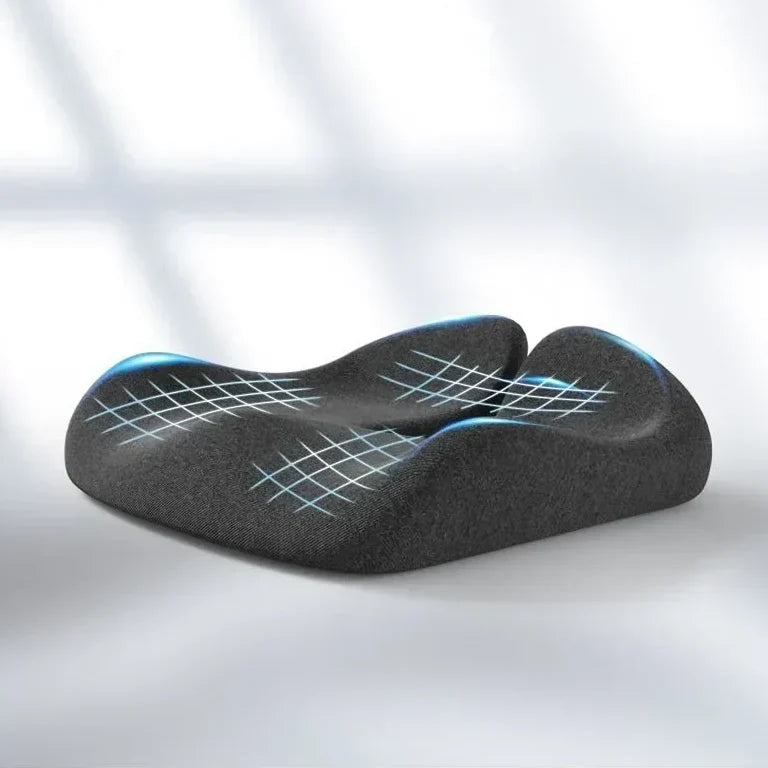 ComfortPlus Ergonomic Seat Cushion for Tailbone and Back Relief