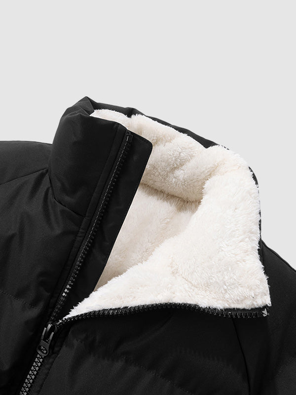 Men's Insulated Winter Jacket with Fleece Lining