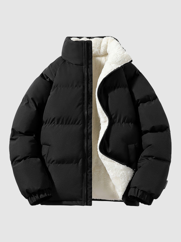 Men's Insulated Winter Jacket with Fleece Lining