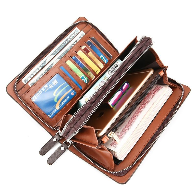 Elegant Leather Organizer Wallet for Modern Men