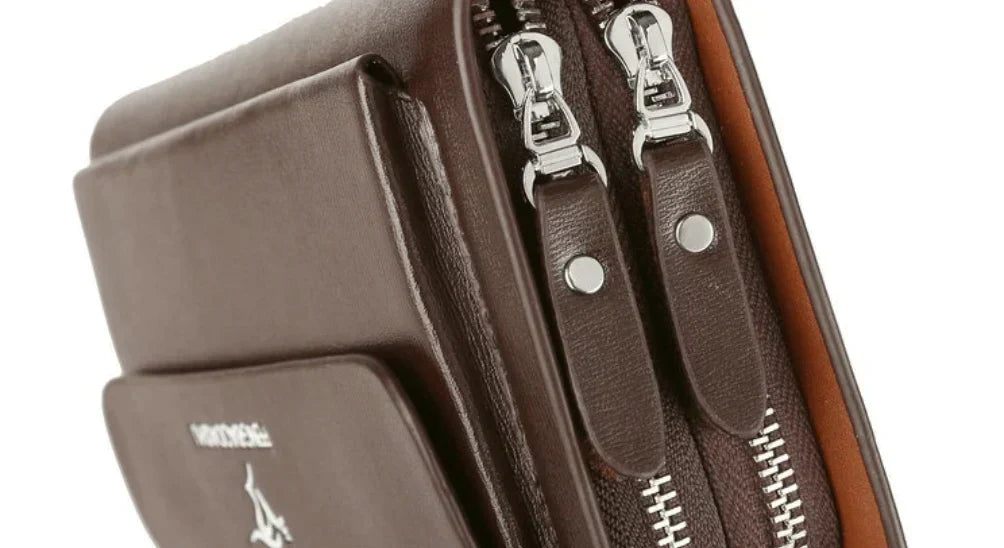 Elegant Leather Organizer Wallet for Modern Men