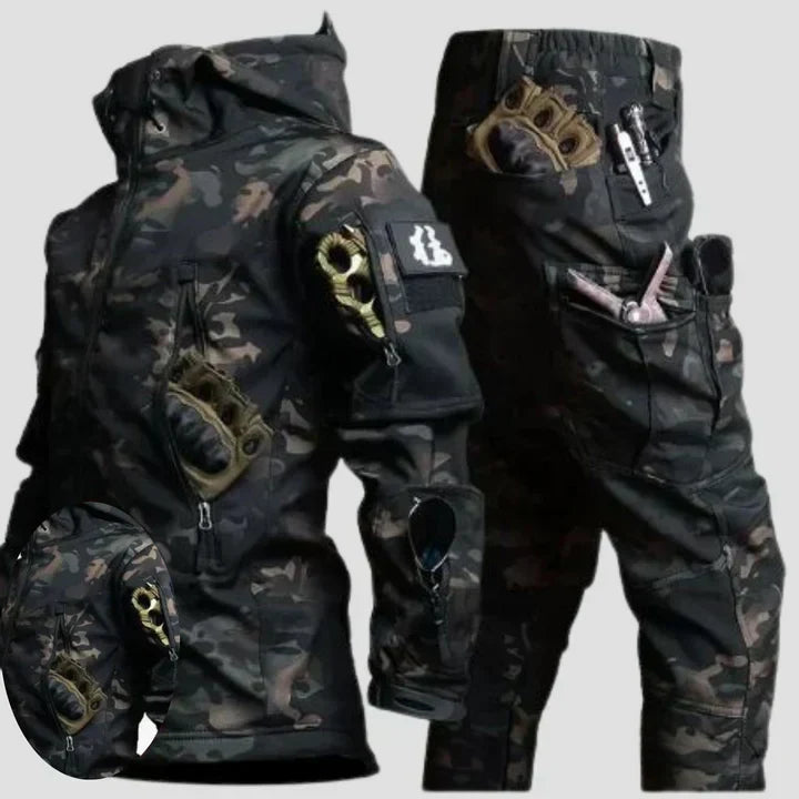 Men's Versatile Outdoor Survival Jacket and Pants Set
