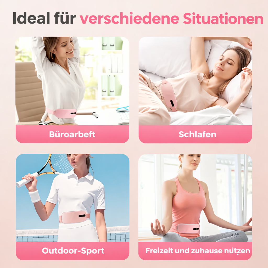 Menstrual Heating Belt | 5 Heat Settings | Massage Feature | Rechargeable USB-C