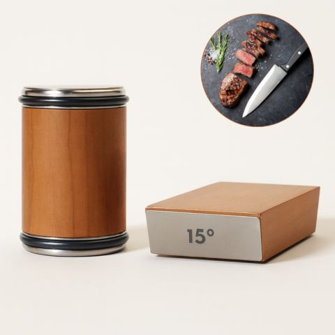 Knife Sharpener | Rolling Design for Quick and Accurate Sharpening