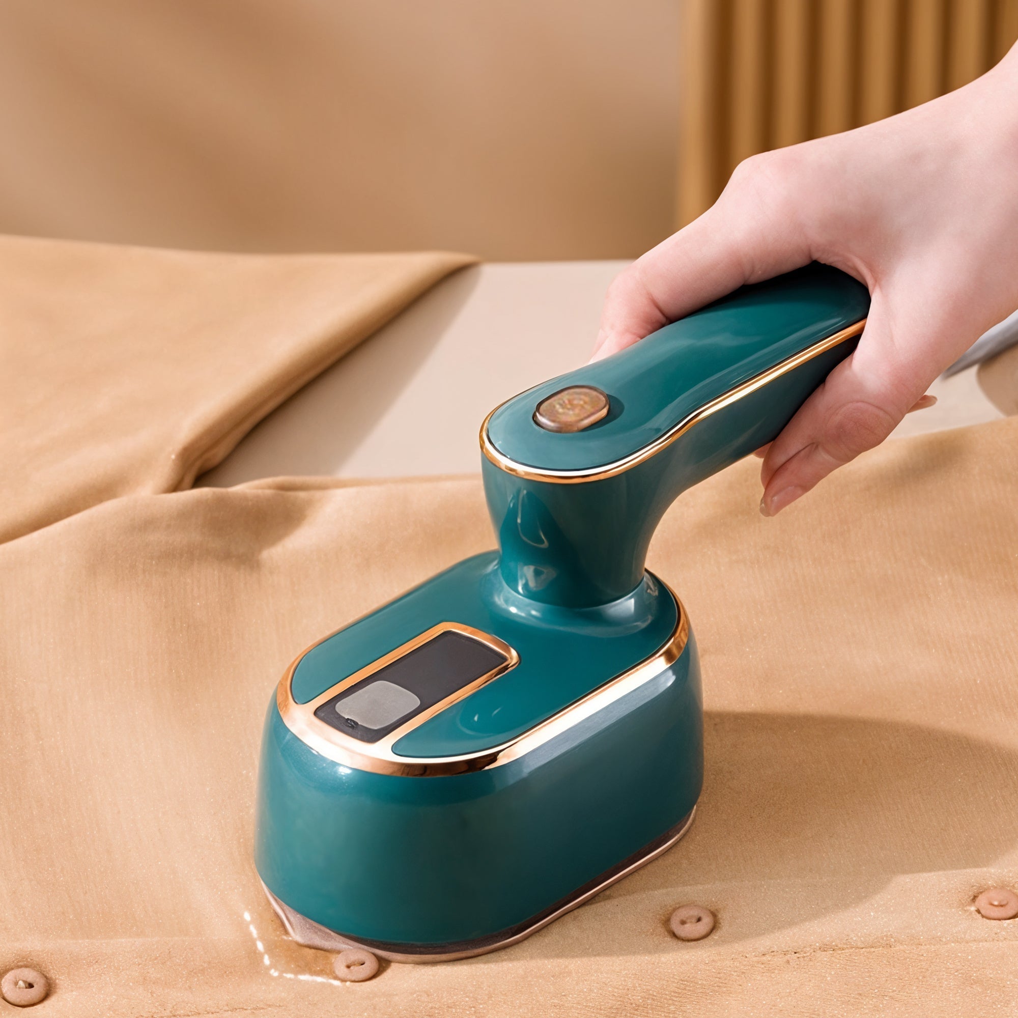 WrinkleAway – Compact Steam Iron for Effortless Crease Removal