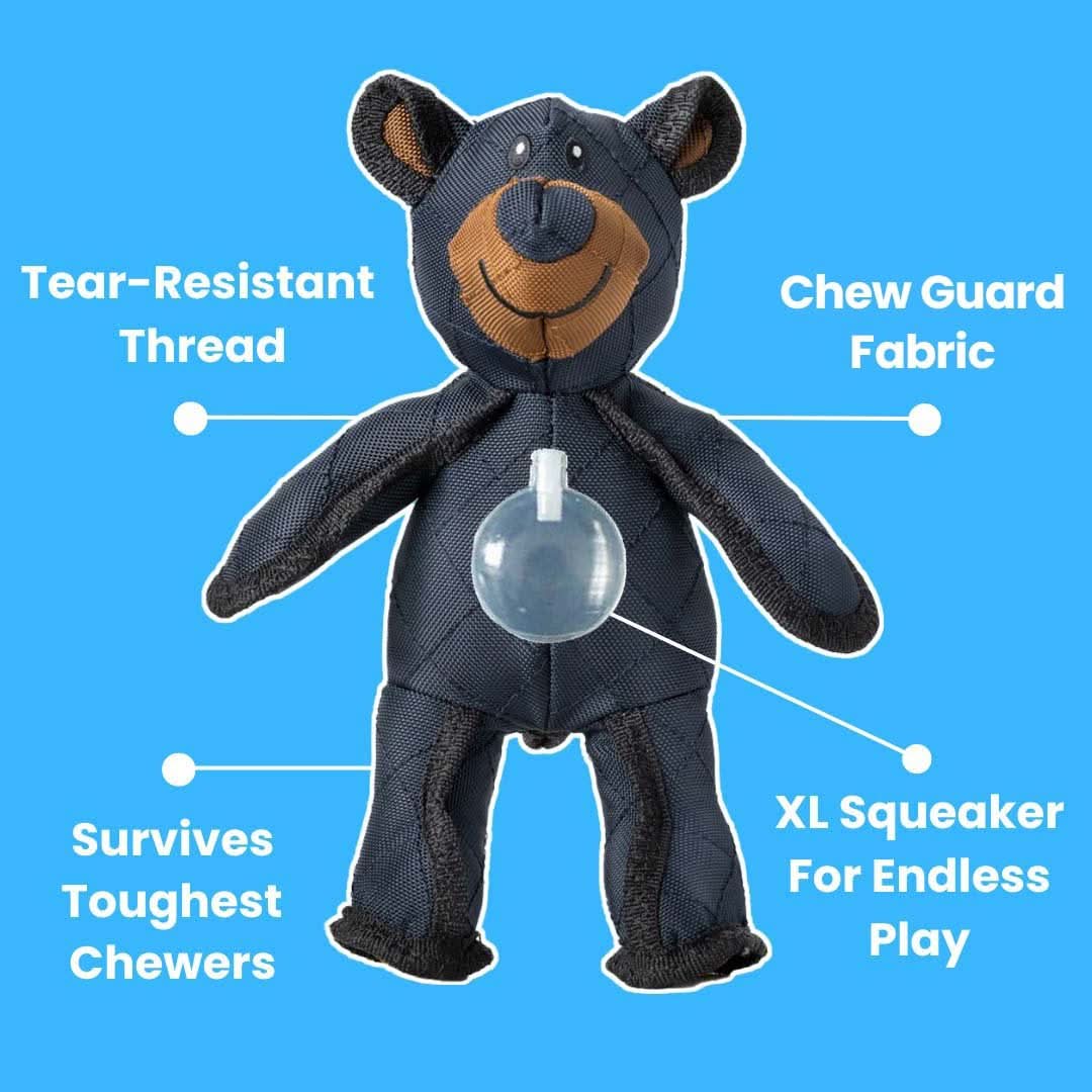 Durable Rubber Dog Toy Featuring Built-In Squeaker