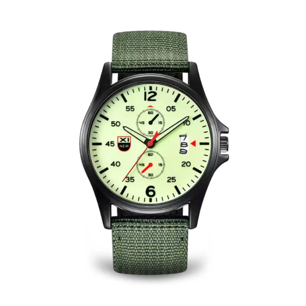 Lightweight Tactical Watch with Durable Nylon Strap