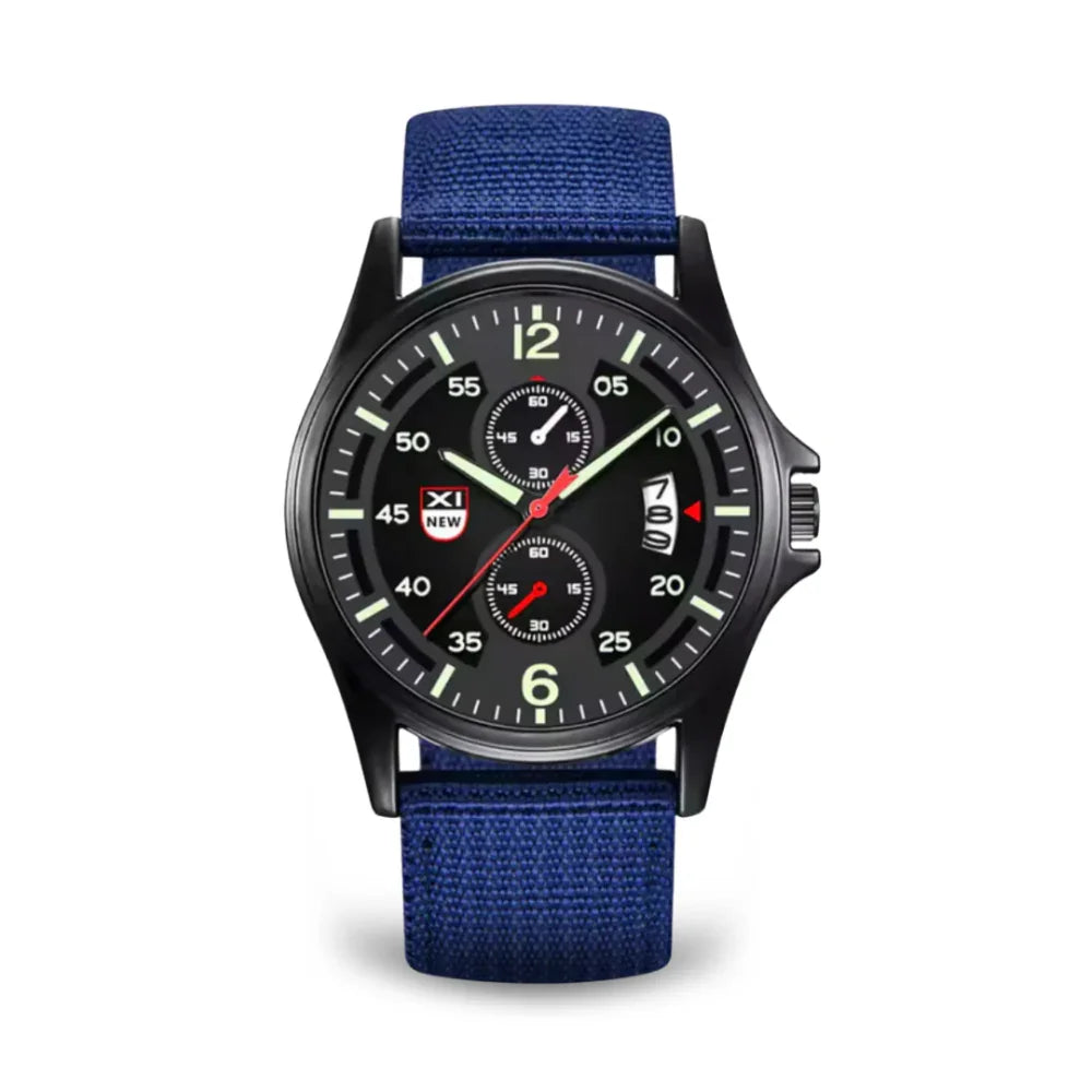 Lightweight Tactical Watch with Durable Nylon Strap