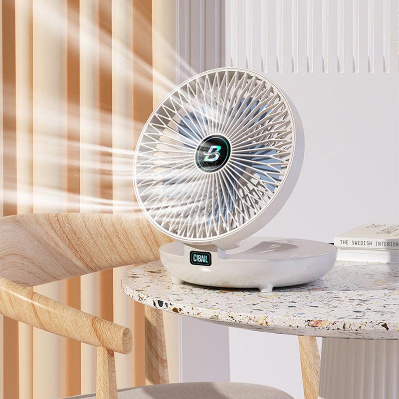 Compact Rechargeable Folding Fan with Adjustable Speed