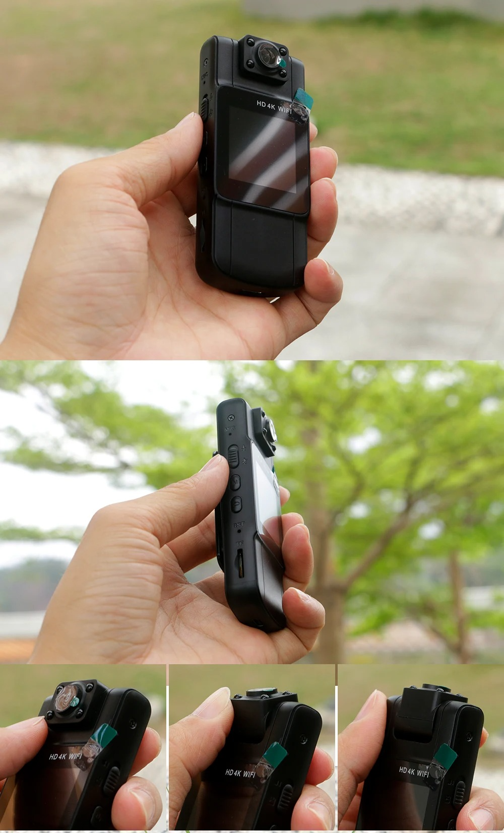 Mini Camera | 4K Video Quality | Rotating Lens