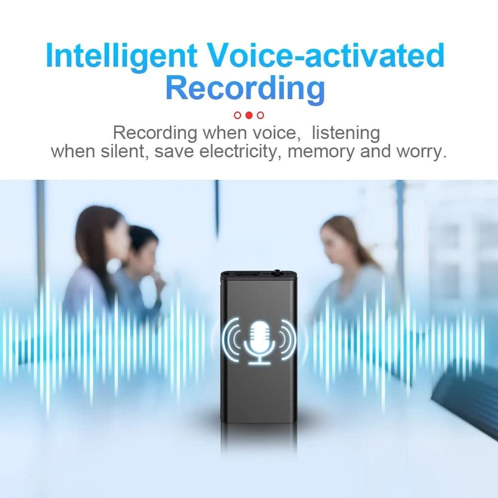 Pocket-Sized Voice Recorder with Intelligent Activation & 32 GB Memory