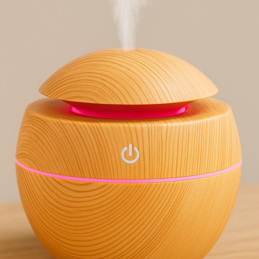 Compact Ultrasonic Humidifier with LED Glow – USB Powered
