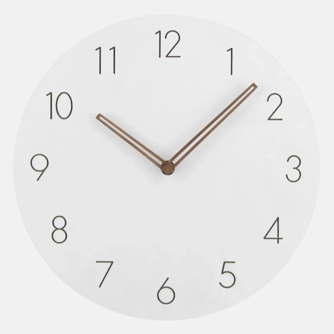 Sleek Modern Wall Clock – Whisper-Quiet Quartz Precision