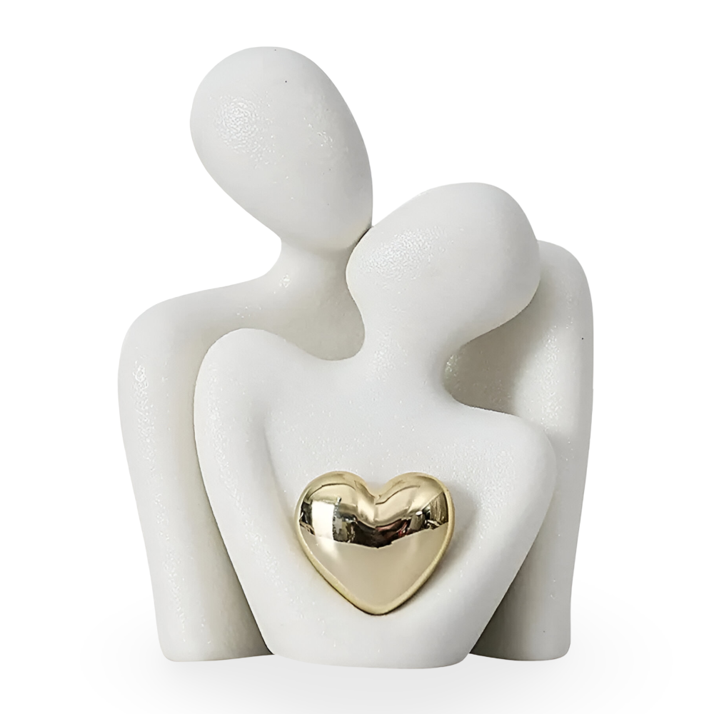 Minimalist Couple Figurine | Symbol of Togetherness | Smooth Finish