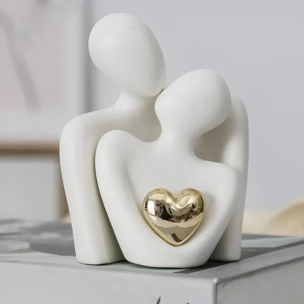 Minimalist Couple Figurine | Symbol of Togetherness | Smooth Finish