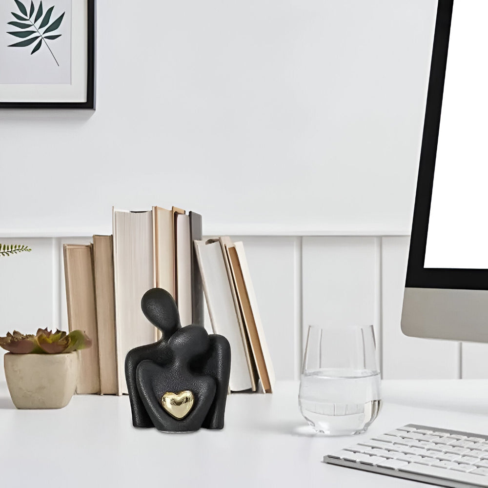Minimalist Couple Figurine | Symbol of Togetherness | Smooth Finish