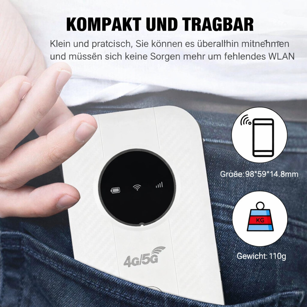 Portable 4G LTE Wi-Fi Router | Fast Mobile Hotspot