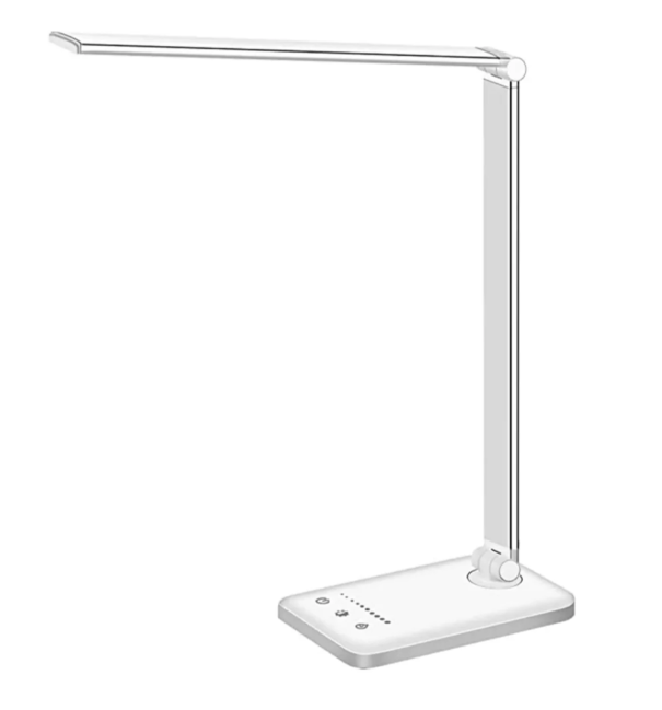 Sleek Adjustable LED Desk Light with USB Charging for Home & Office