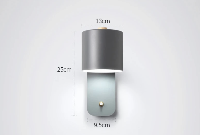 Sleek Indoor LED Sconce with Integrated Switch for Modern Living