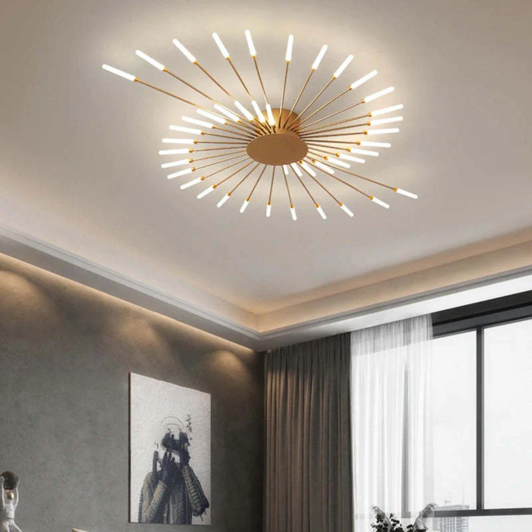 Elegant LED Ceiling Fixture for Spacious Living Areas