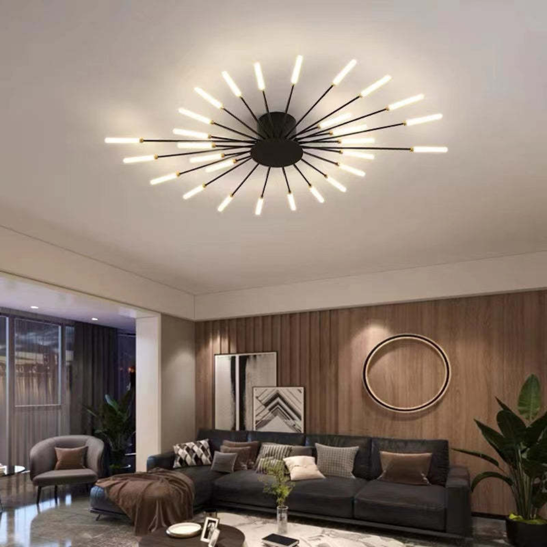 Elegant LED Ceiling Fixture for Spacious Living Areas