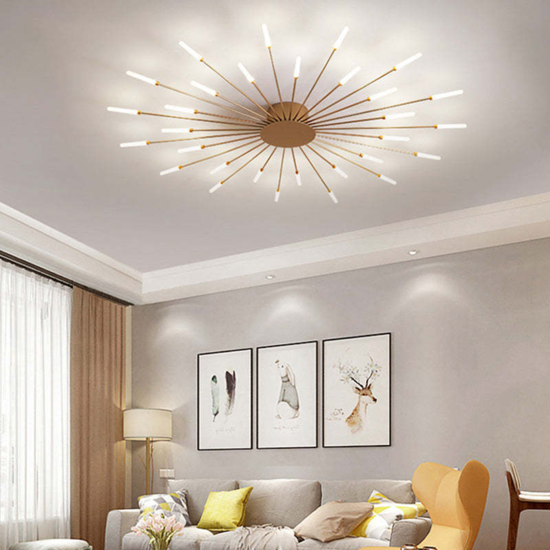 Elegant LED Ceiling Fixture for Spacious Living Areas