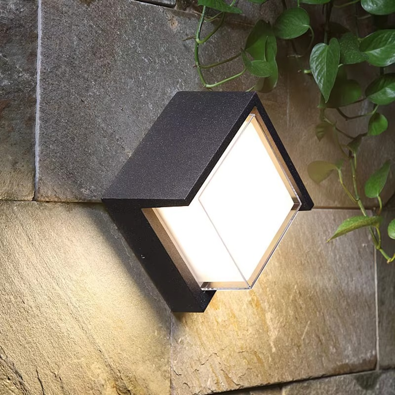 Sleek Outdoor LED Wall Light with Smart Motion Activation