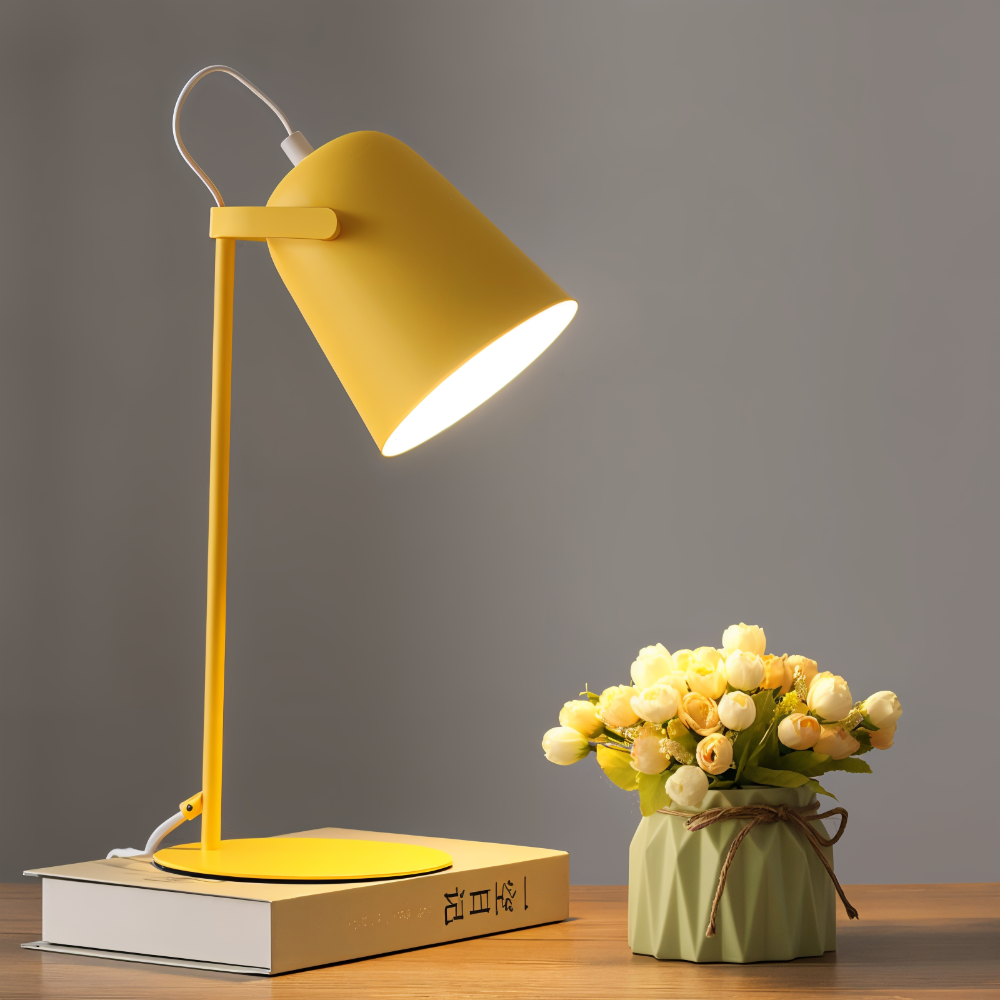 Adjustable Desk Lamp with Rotating Shade for Eye Comfort