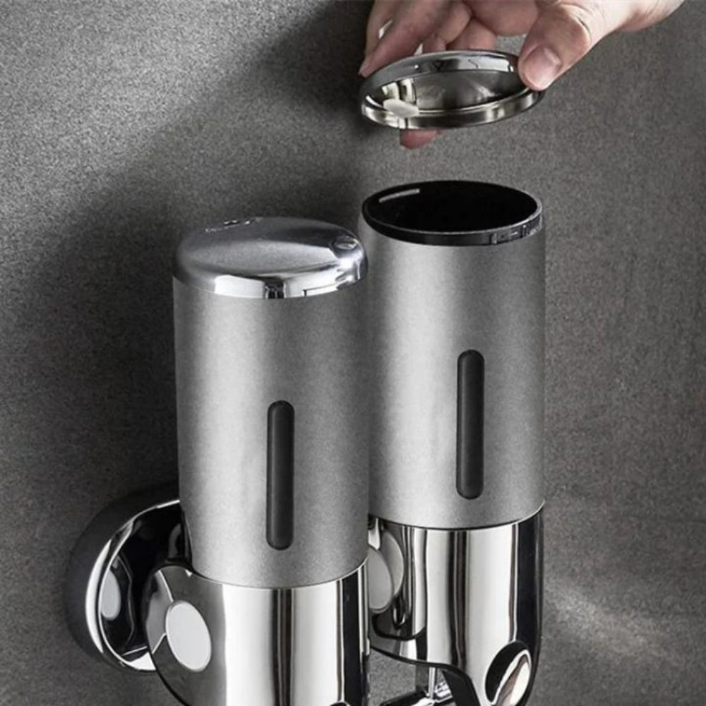 Sleek Wall-Mounted Soap Dispenser for Modern Bathrooms