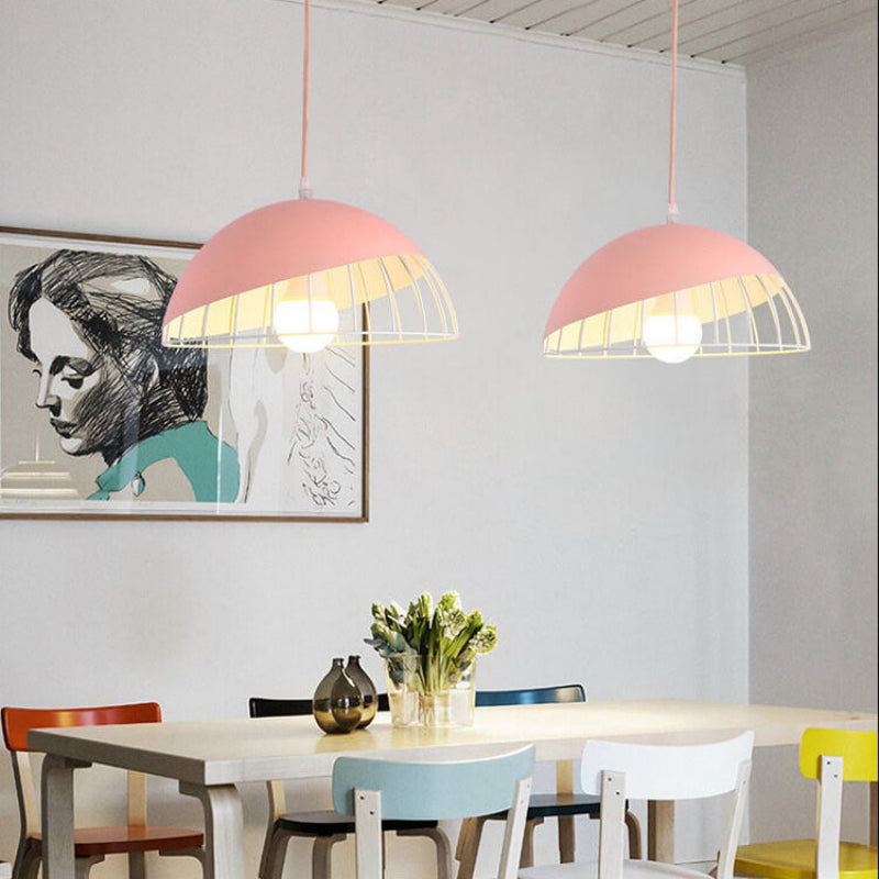 Sleek Adjustable Dome Pendant Lighting for Home & Bistro