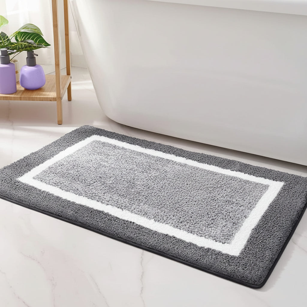 CushionGuard – Non-Slip Microfiber Bath Mat for Enhanced Safety