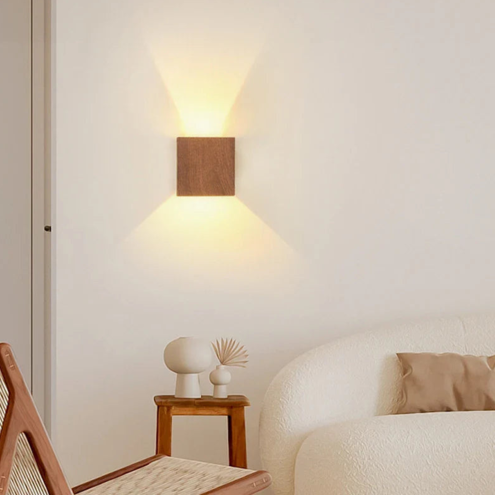 Stylish Cube Wall Fixture - Durable Integrated LED Design