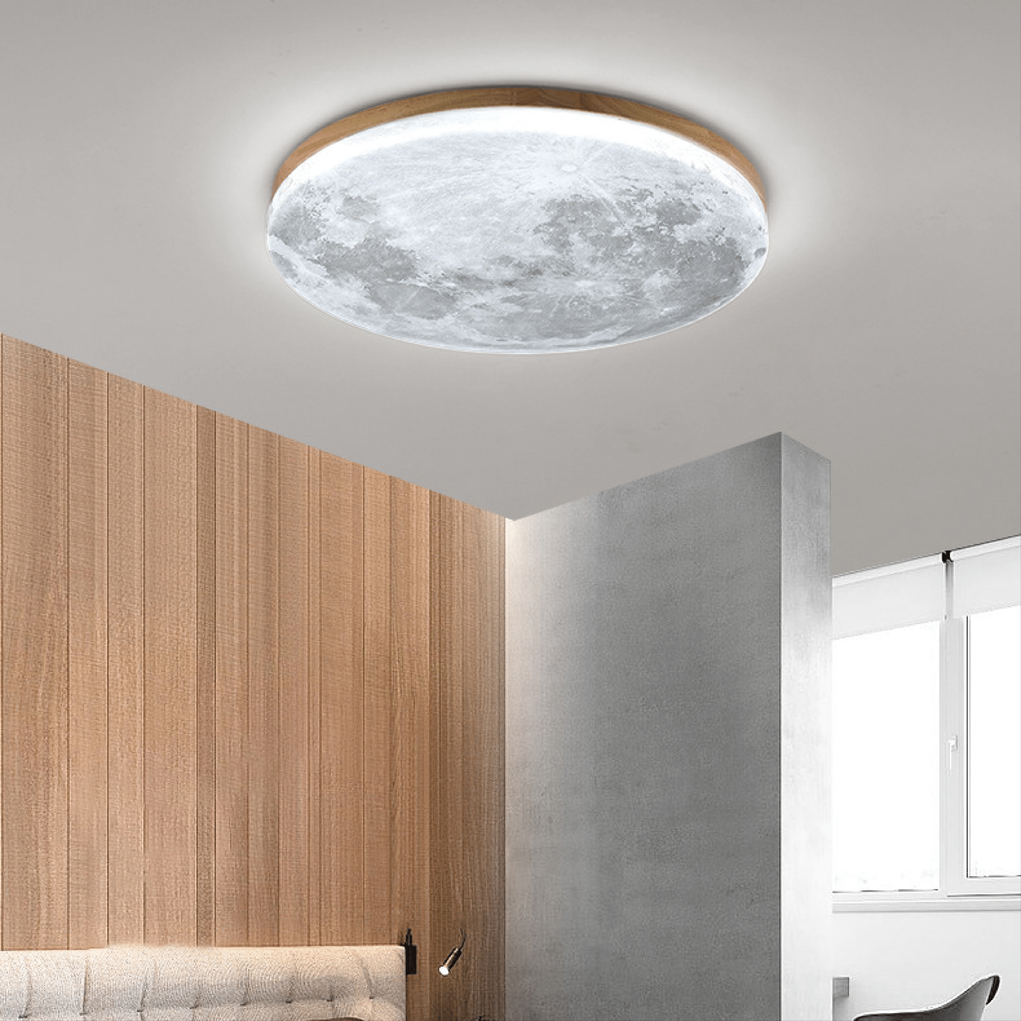 Contemporary Dimmable LED Ceiling Light Fixture with Soft Ambient Illumination