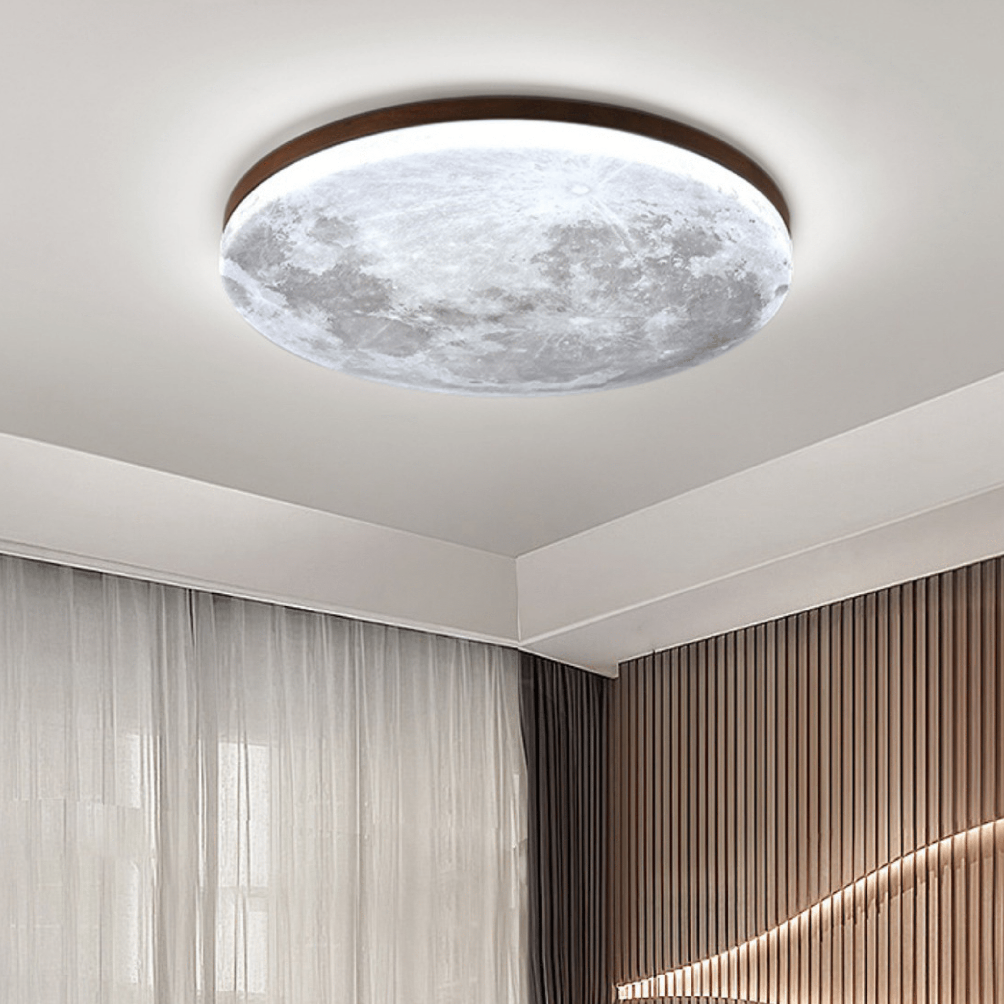 Contemporary Dimmable LED Ceiling Light Fixture with Soft Ambient Illumination