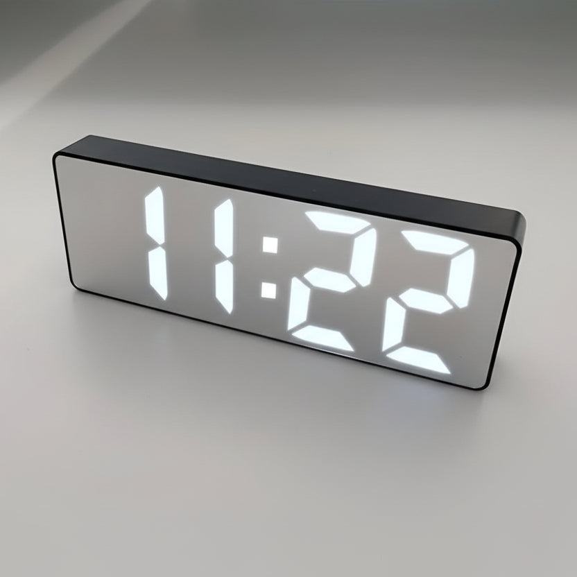 LUMISYNC - Stylish LED Alarm Clock with Adjustable Snooze & Power Options
