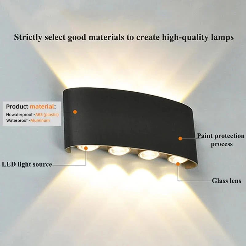Wall-Mounted Up and Down Light for Stylish Home Decoration