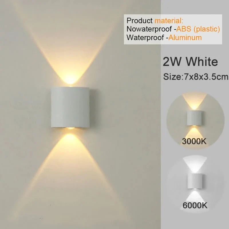Wall-Mounted Up and Down Light for Stylish Home Decoration