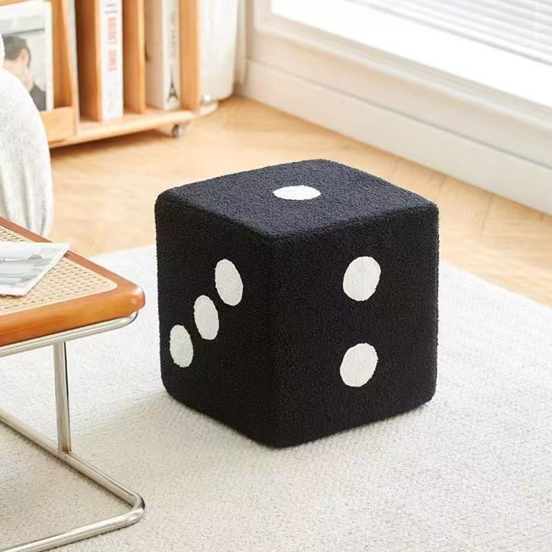 Chic Square Ottoman in Cozy Fleece for Any Space