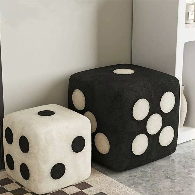 Chic Square Ottoman in Cozy Fleece for Any Space